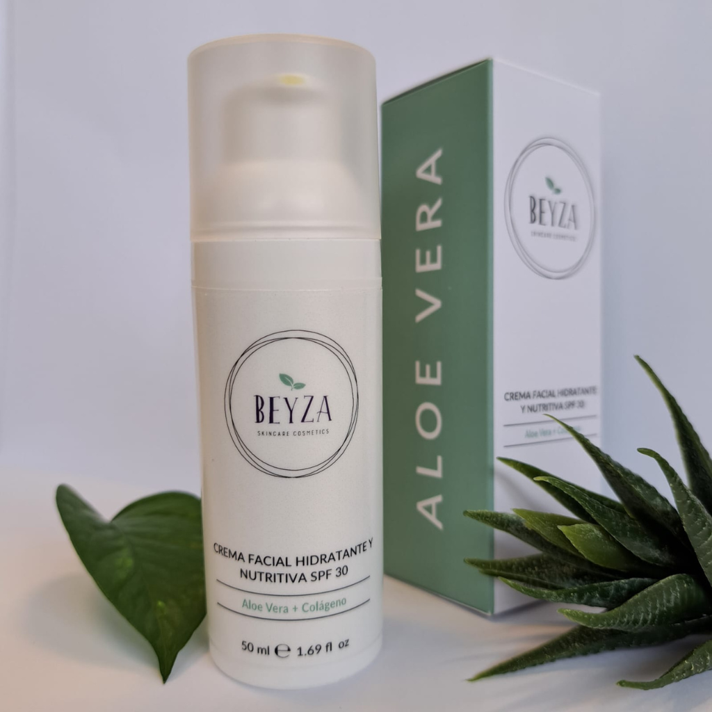 Crema Facial Hidratante y Nutritiva con protector solar SPF30